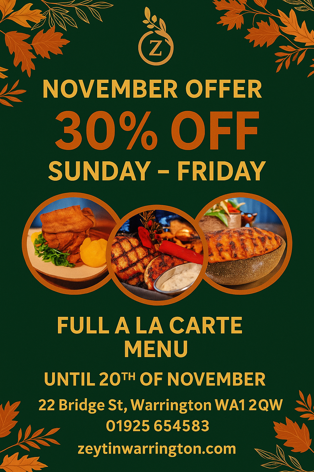 November Offer at Zeytin